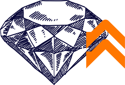 Hand drawn diamond