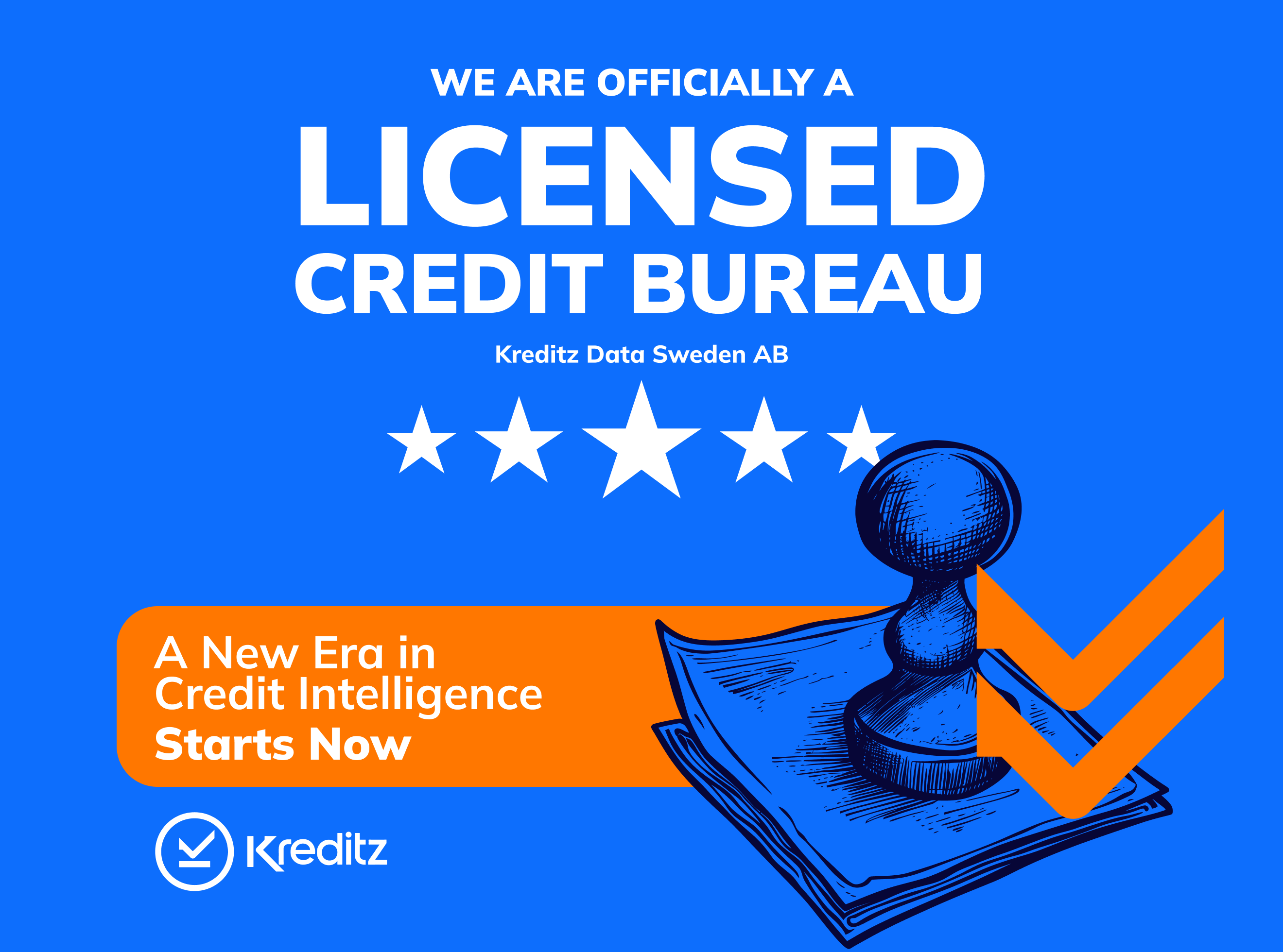 Kreditz Receives License to Operate as a Credit Bureau in Sweden