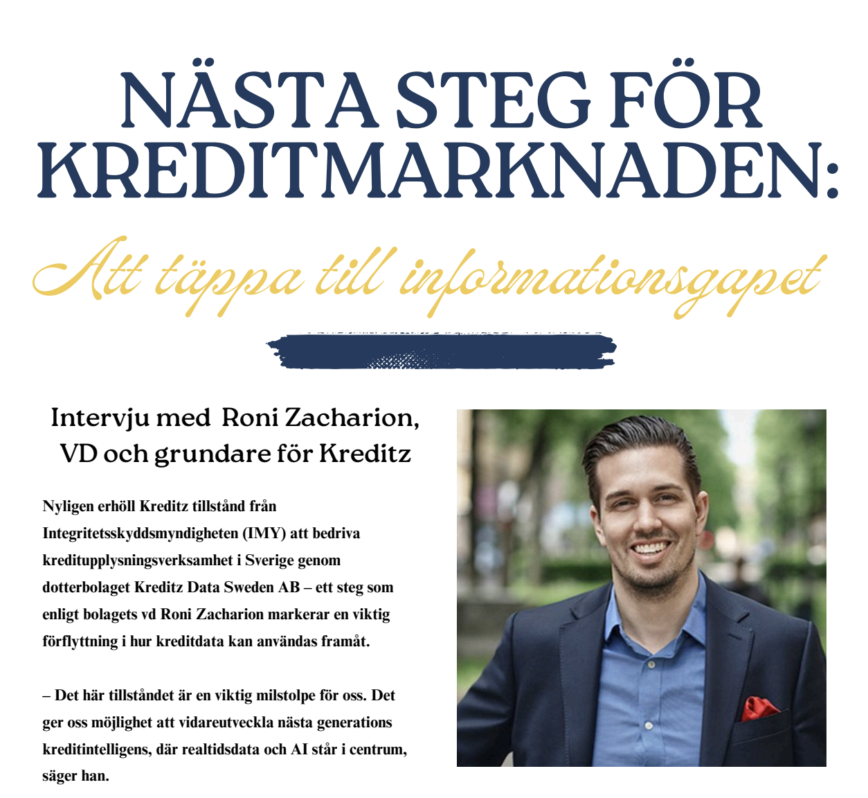 Kreditz Featured Across Three Articles in the Latest Kreditnytt